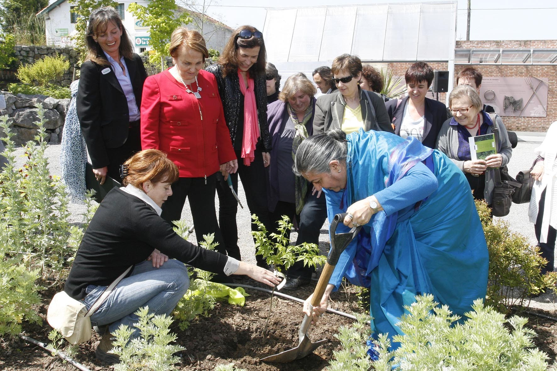 La activista Vandana Shiva en el Jardín Botánico Atlántico