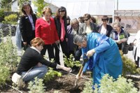 La activista Vandana Shiva en el Jardín Botánico Atlántico