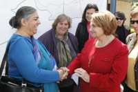 La activista Vandana Shiva en el Jardín Botánico Atlántico